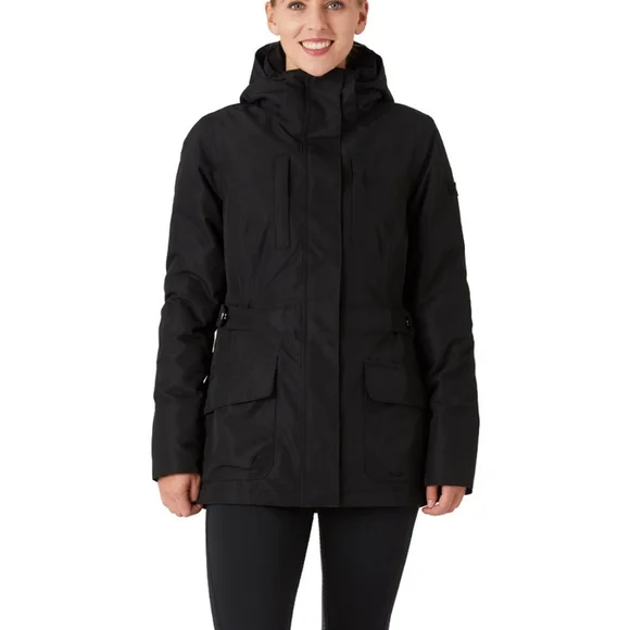 The North Face Down filled Black Puffer Parka Winter Coat SZ Small - Picture 1 of 9